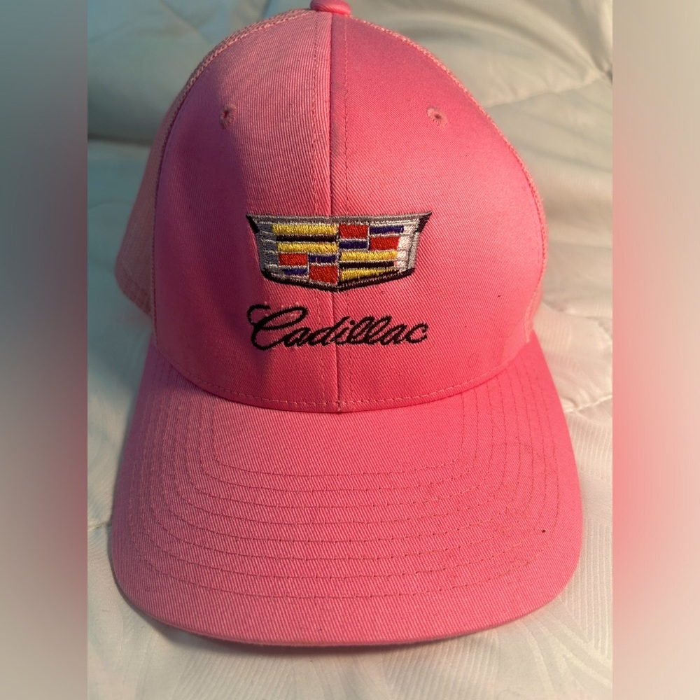 Cadillac Bball Cap-pink
